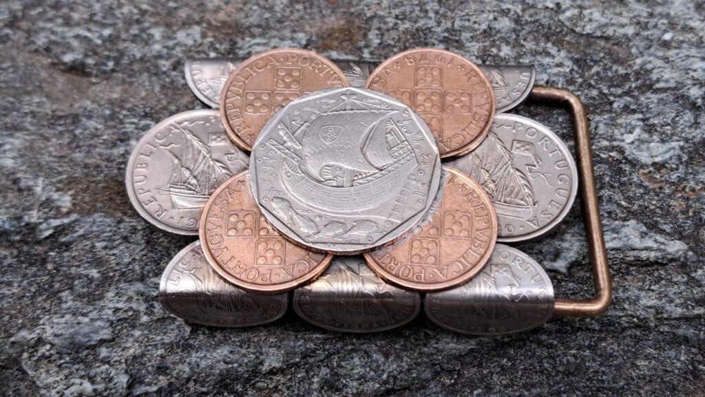 Gürtelschnalle Portugal Centavos