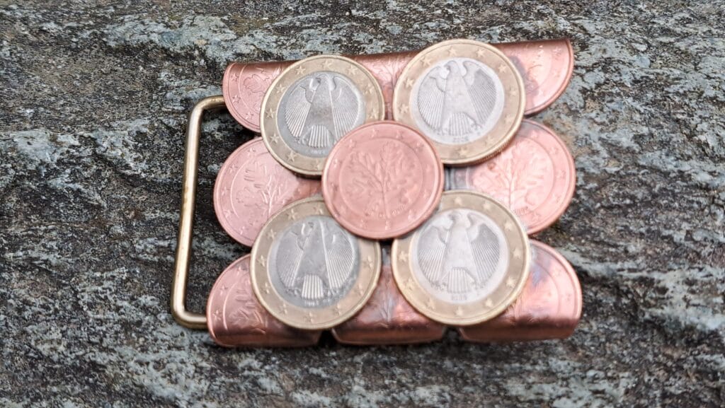 Gürtelschnalle ''5 Euro-Cent''