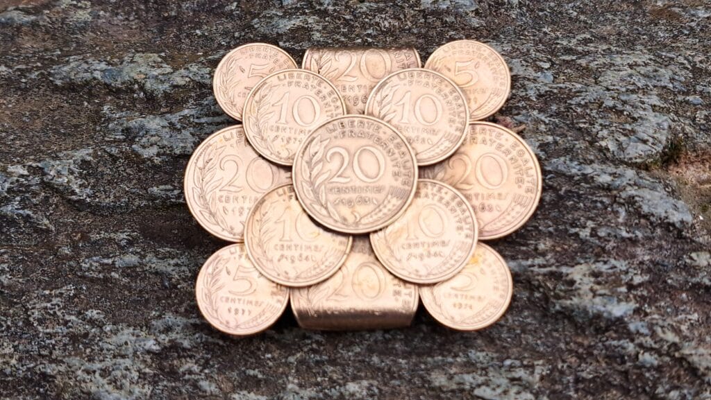 Gürtelschnalle ''Centimes'', Frankreich