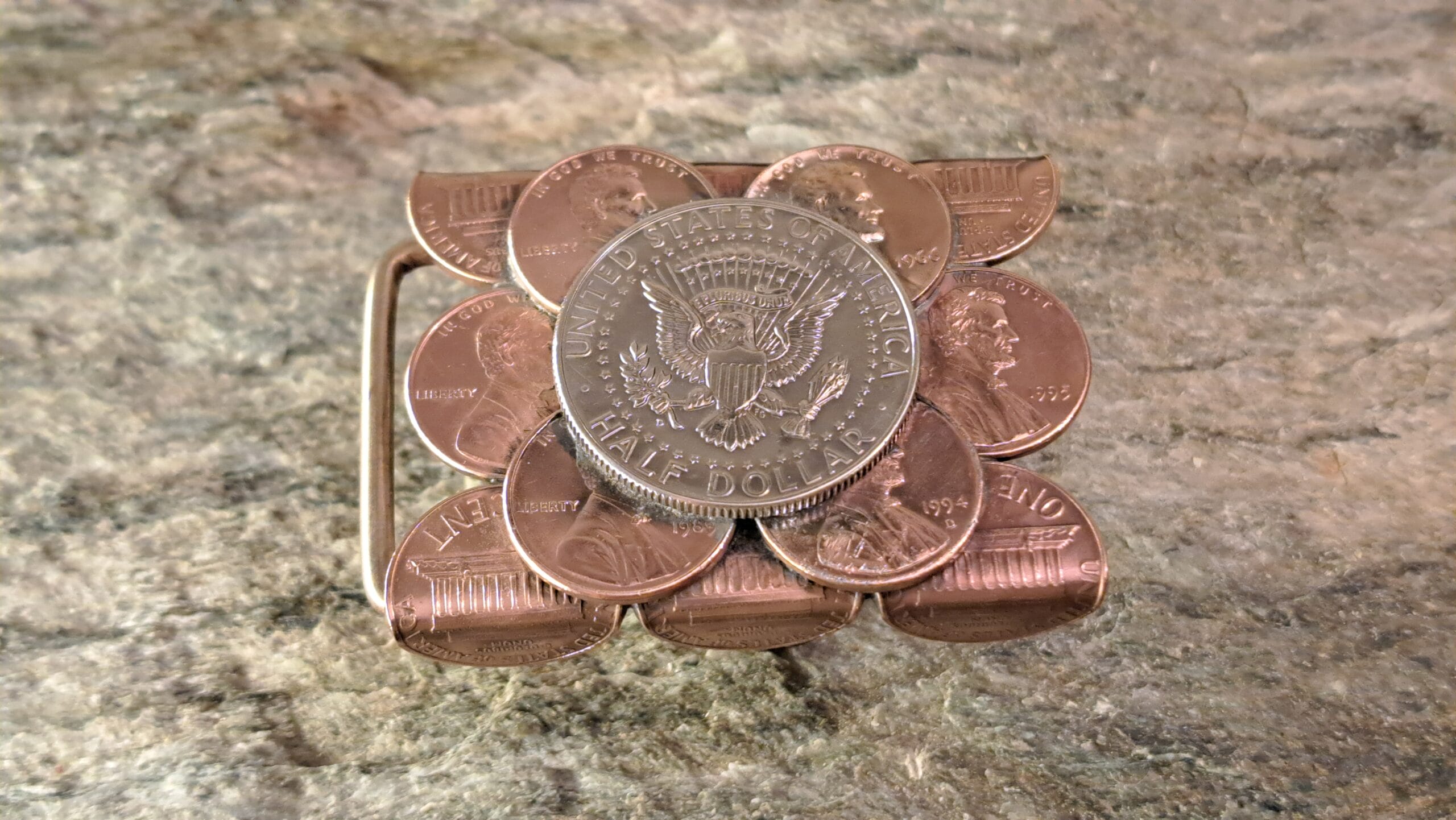 Gürtelschnalle ''Half Dollar''