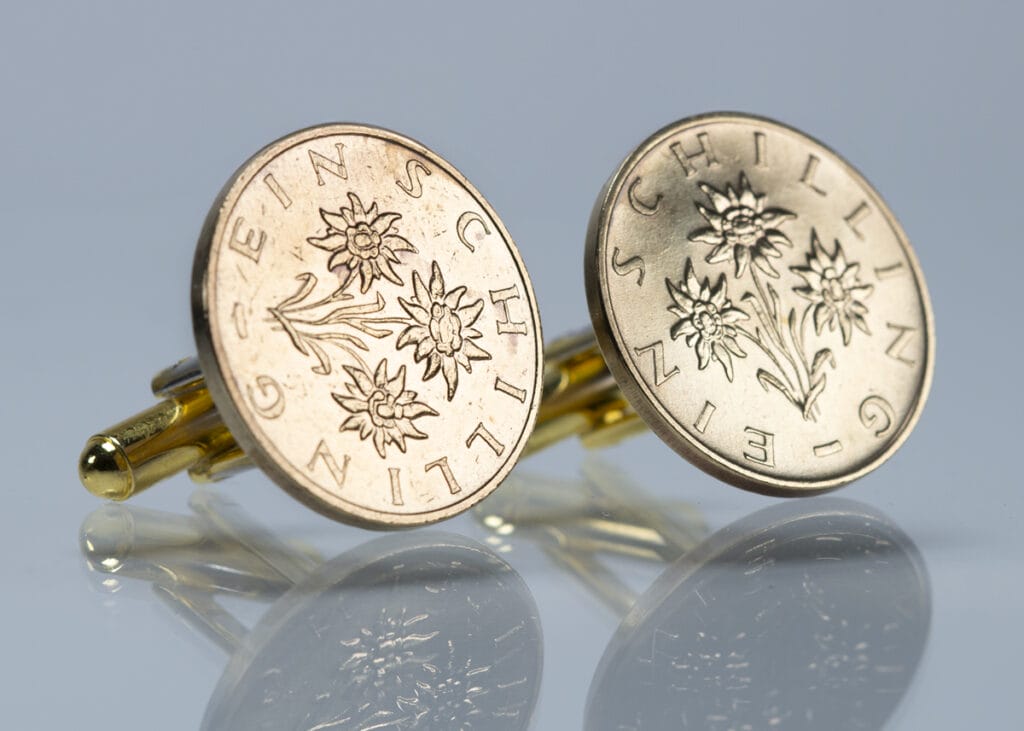 Manschettenknöpfe Österreichische Schillinge_1k
