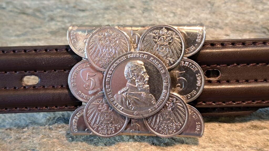 Gürtelschnalle ''99 Tage Kaiser Friedrich'' für 3 cm breiten Gürtel (nicht nur für Damen)