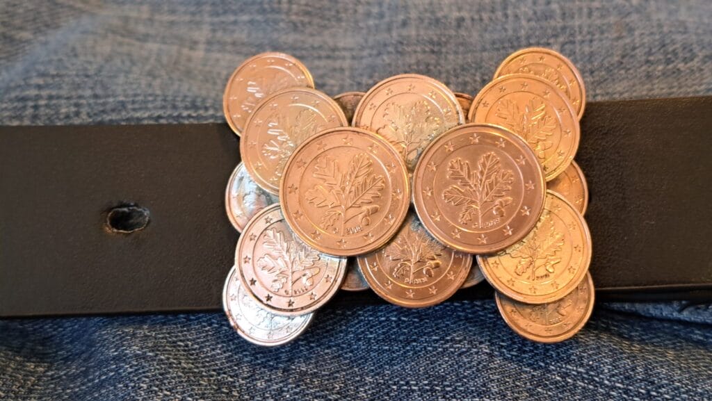 Gürtelschnalle ''Eichenlaub'' für 3 cm breite Gürtel (für Damen)