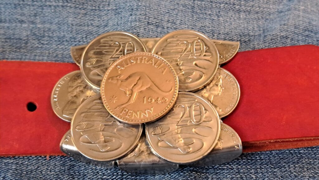 Gürtelschnalle ''Känguru'' für 4 cm breiten Gürtel (nicht nur für Herren