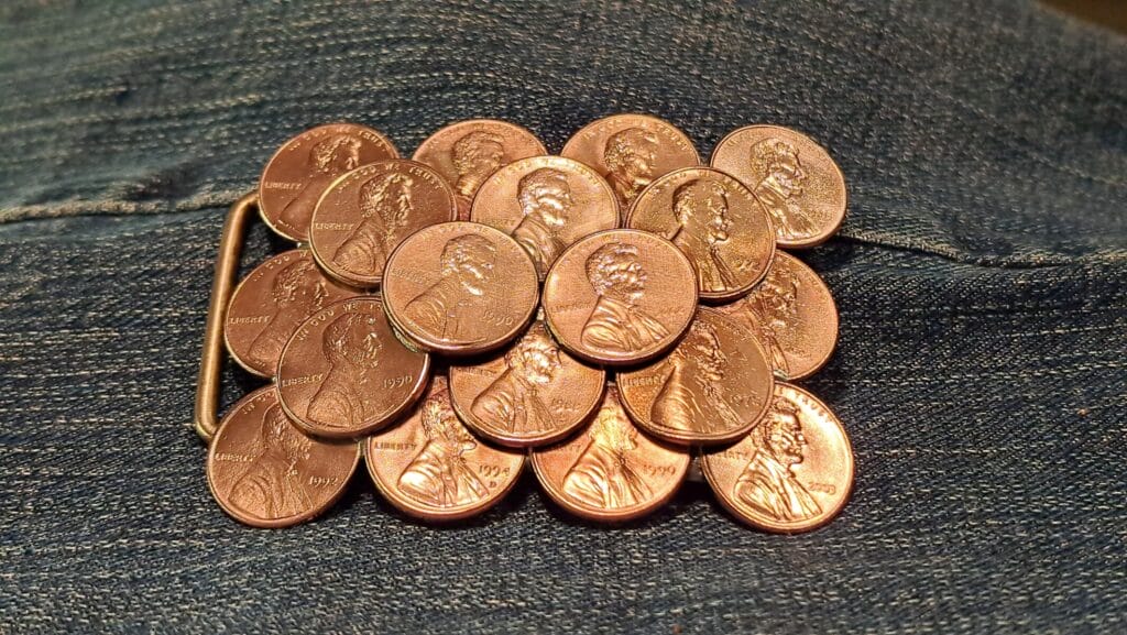 Gürtelschnalle ''Abraham Lincoln'' für 4 cm breiten Gürtel (für Herren)