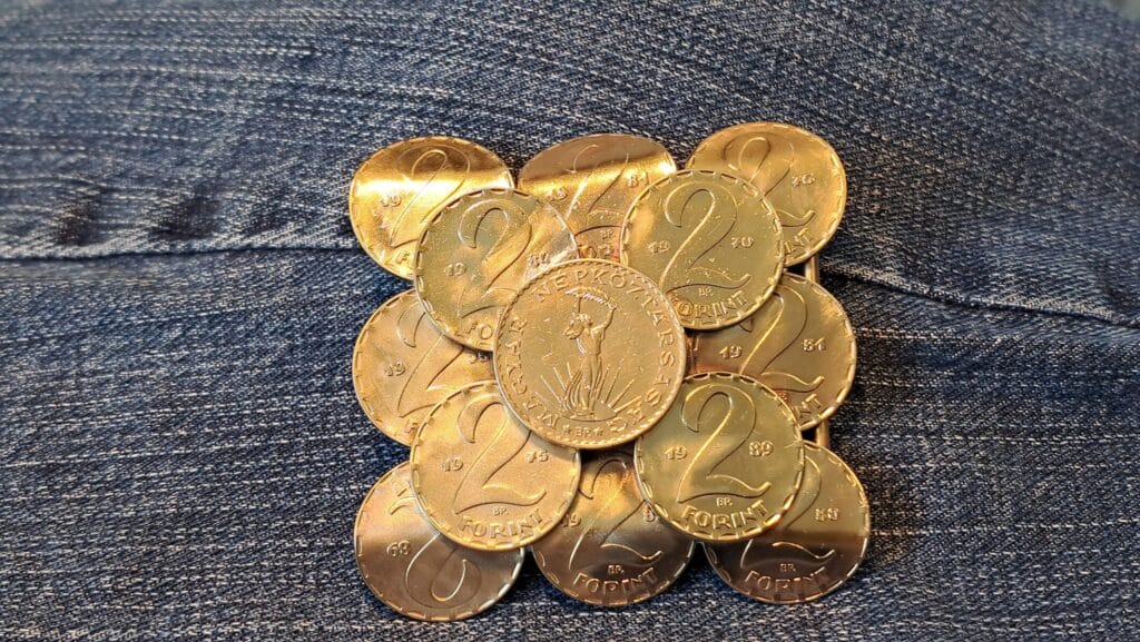 Gürtelschnalle ''Forint'' für 3 cm breiten Gürtel (für Damen)