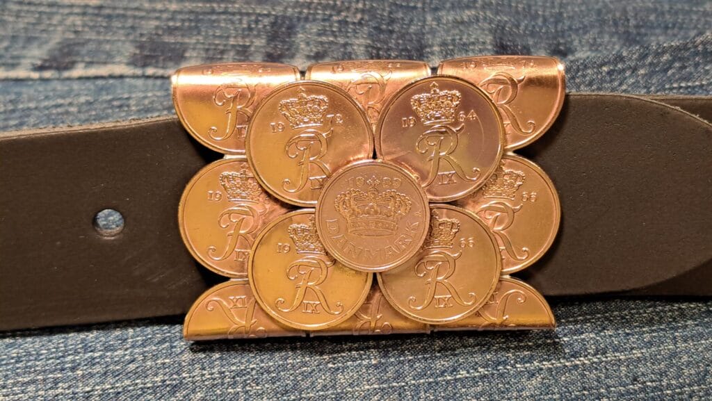 Gürtelschnalle ''Royale Dänen'' für 4 cm breiten Gürtel (für Herren)