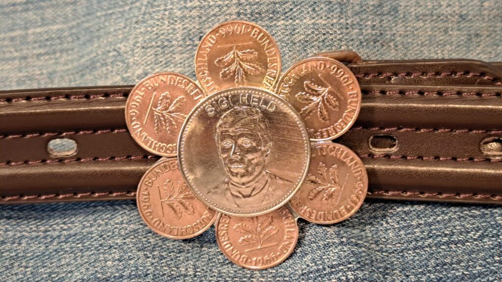 Gürtelschnalle ''Europapokalsieger 1966'' für 3 cm breiten Gürtel (nicht nur für Damen)